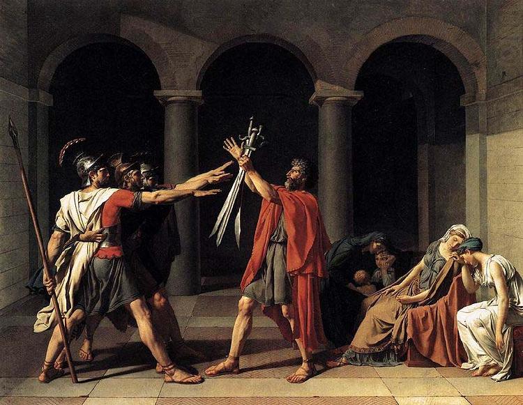 Jacques-Louis David Oath of the Horatii china oil painting image